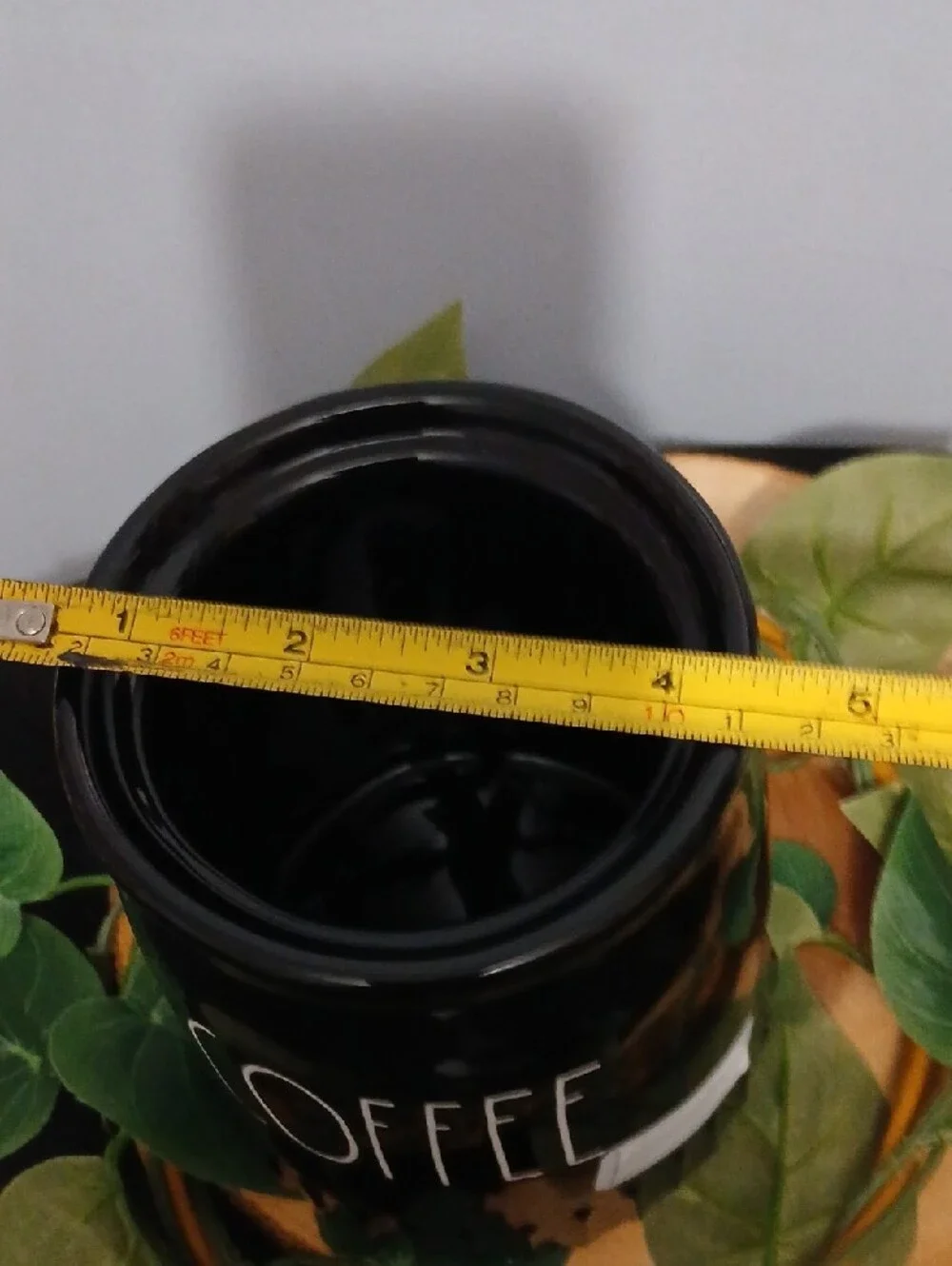NEW 2026! Rae Dunn Black Coffee Canister with White COFFEE Lettering NWT